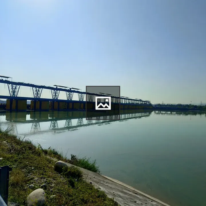 Blue Sky Reflects on Water