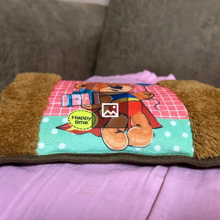 Warm water bag on fabric