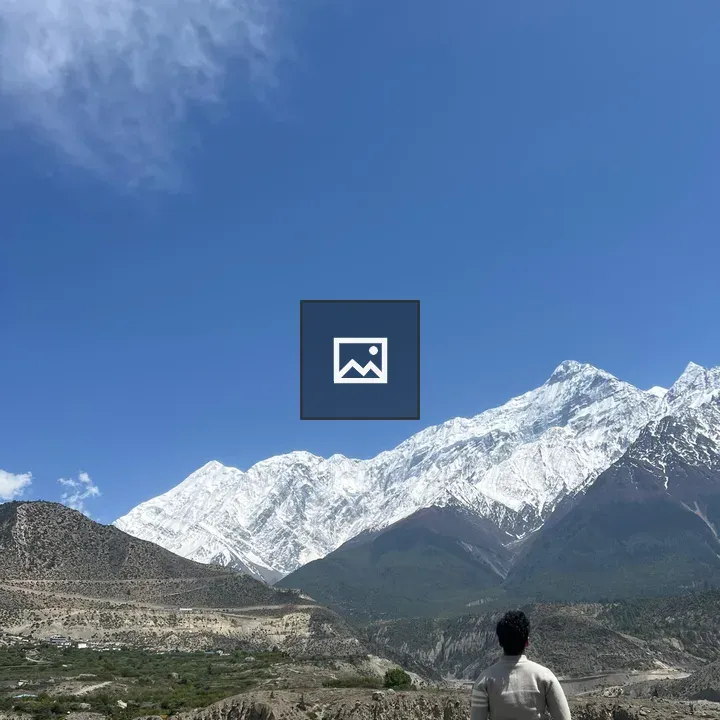 Person on Rocky Terrain