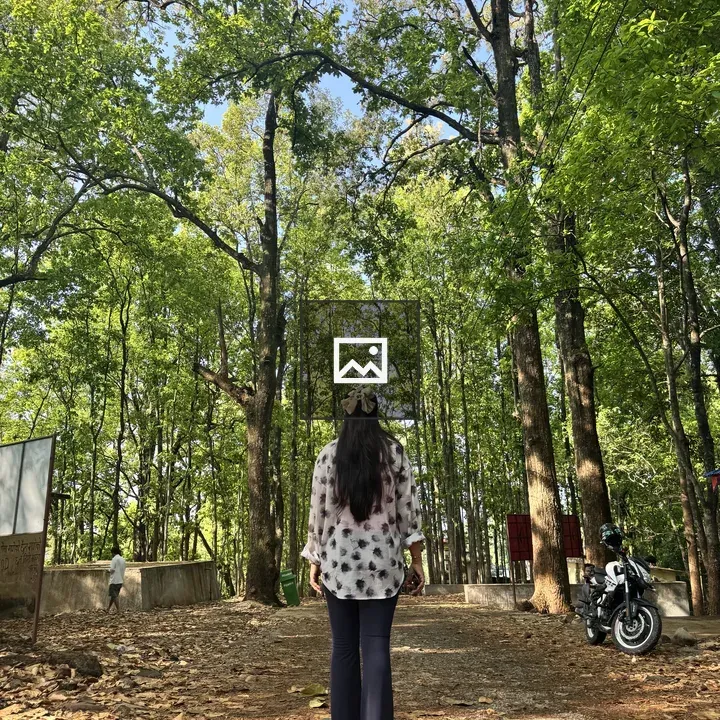 Girl in Forest Path