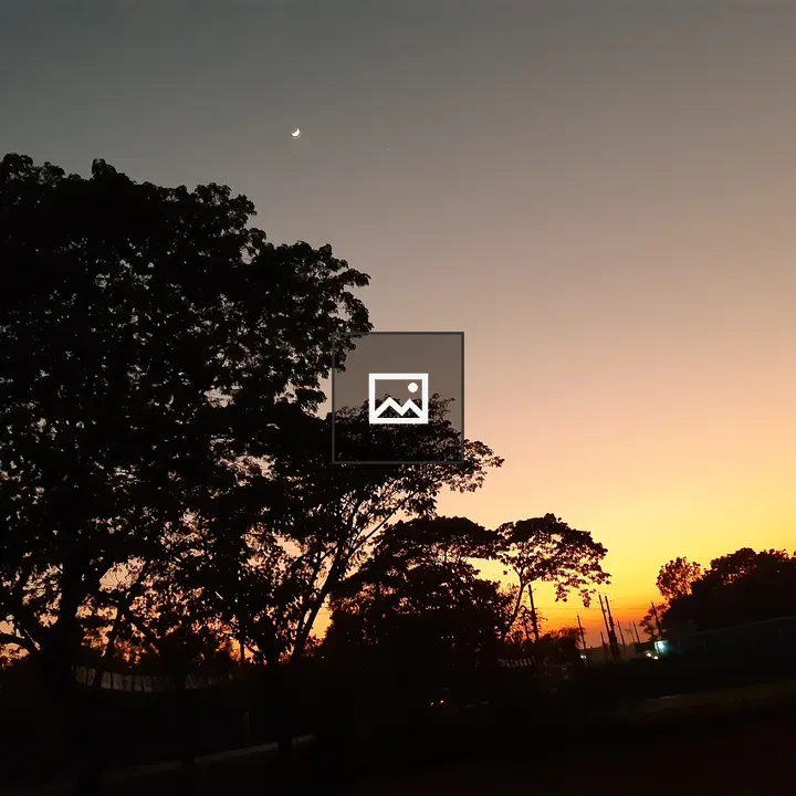 Beautiful sunset silhouette