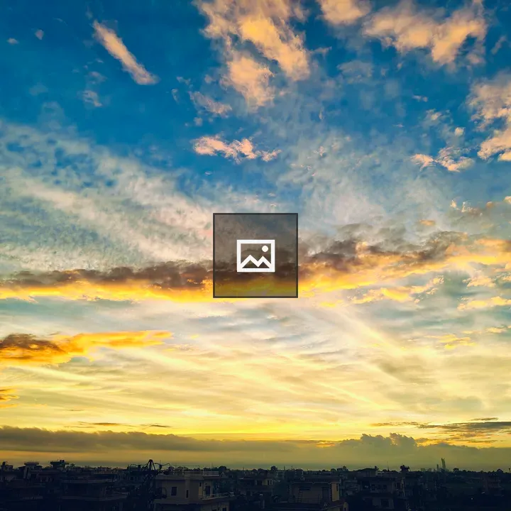 A vibrant sunset sky