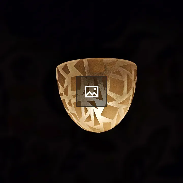 Warm decorative wall light