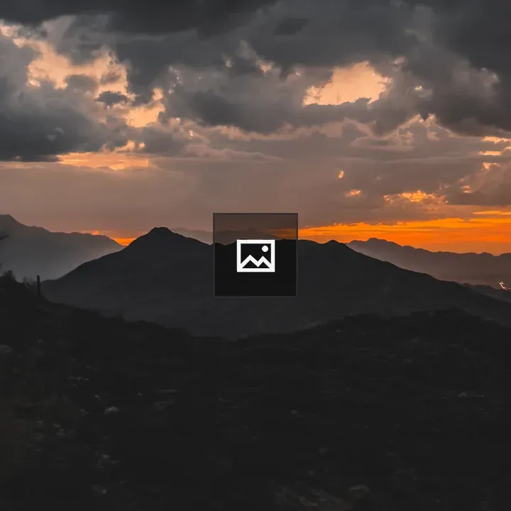 Desert Sunset on the Mountains
