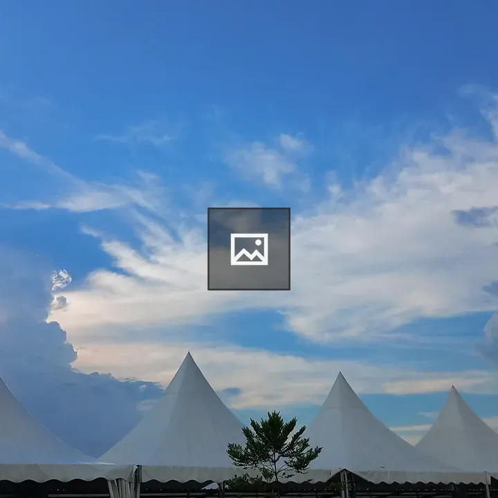 Blue Sky with Trees and Clouds