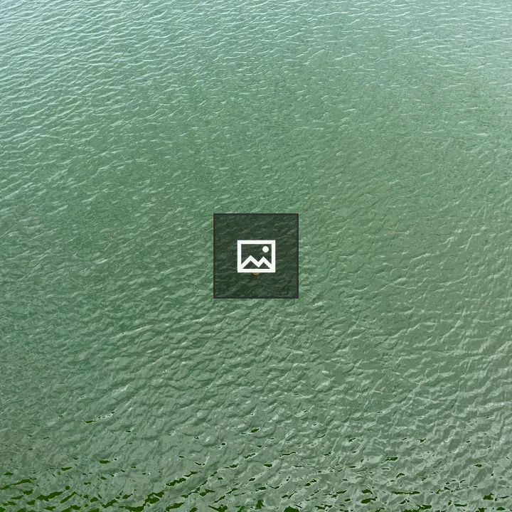 Green river with a buoy