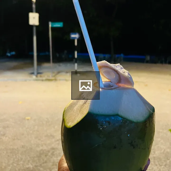 Man with Coconut