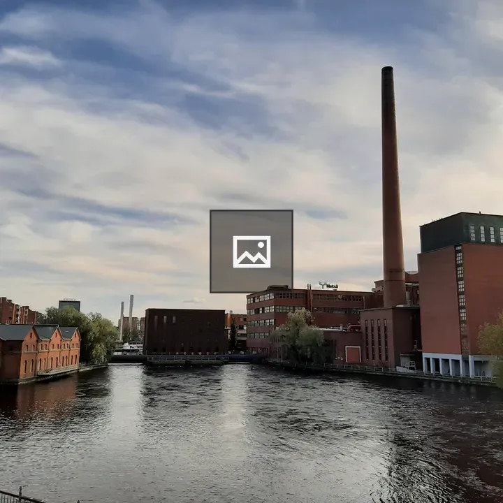 River in Tampere with Industry