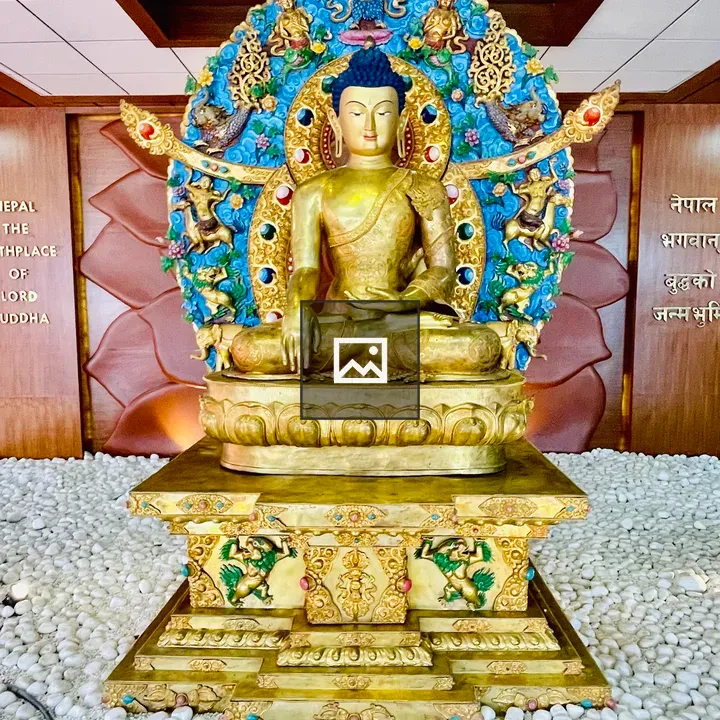 Lord Buddha statue at Kathmandu airport