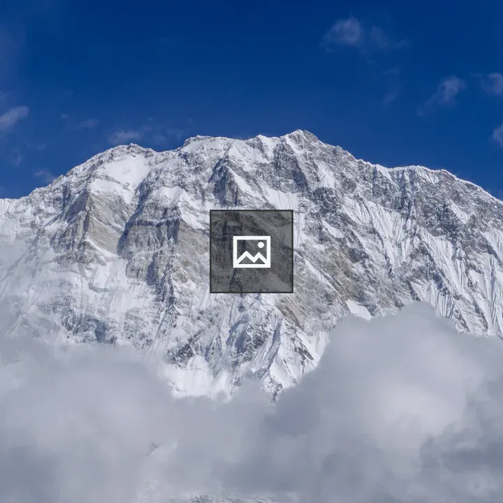 Mountain in Nepal at Annapurna Base Camp Trek