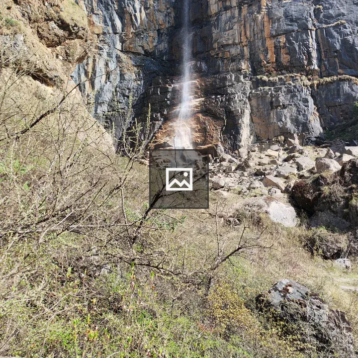 Tall Narrow Waterfall