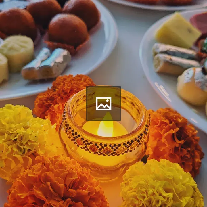 Diwali Sweets on Decorated Table