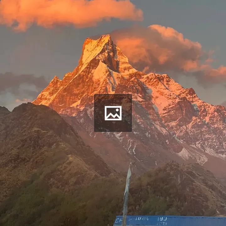 Machapuchare at Sunset