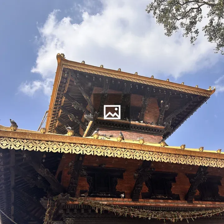 Pagoda-style Temple with Carvings