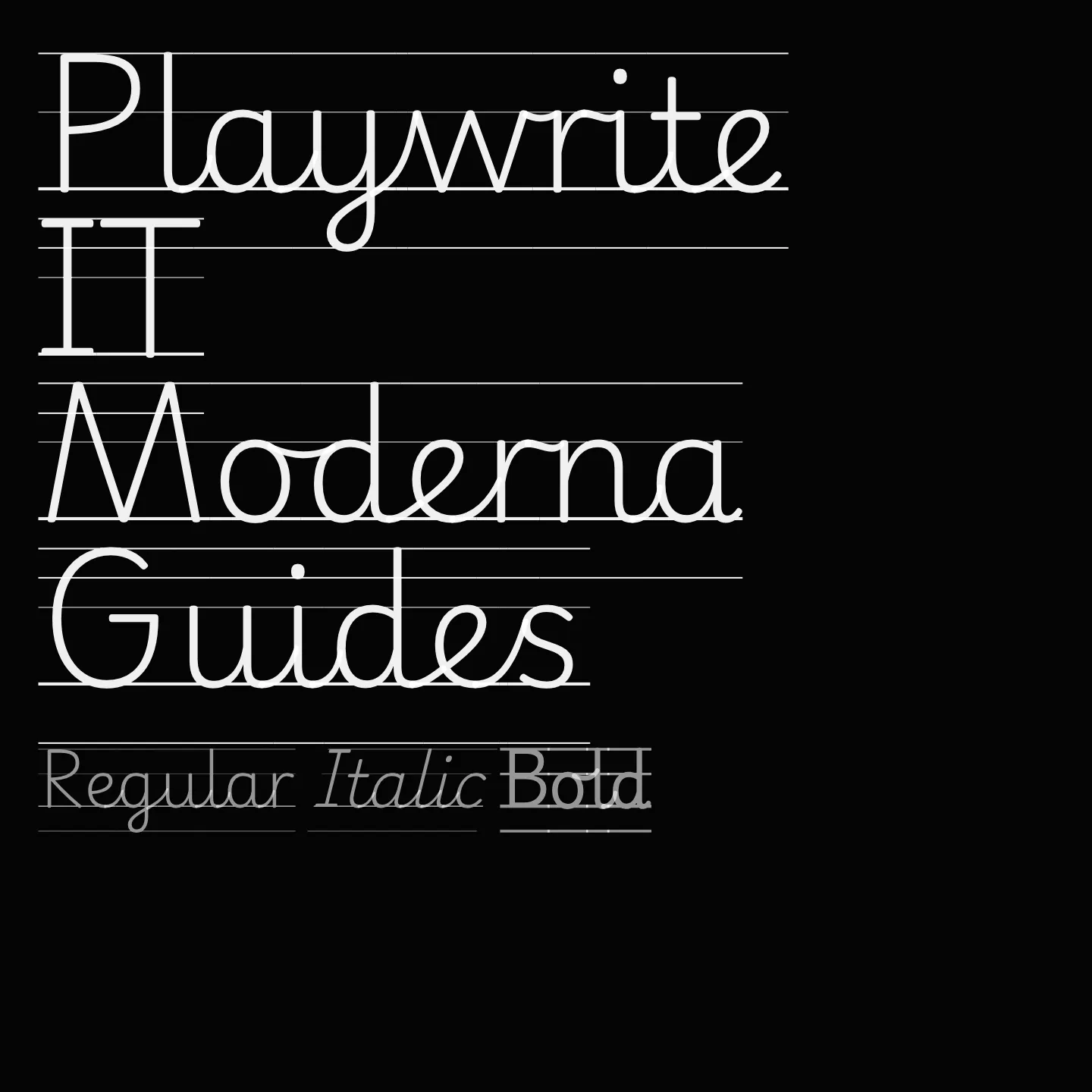 Playwrite IT Moderna Guides
