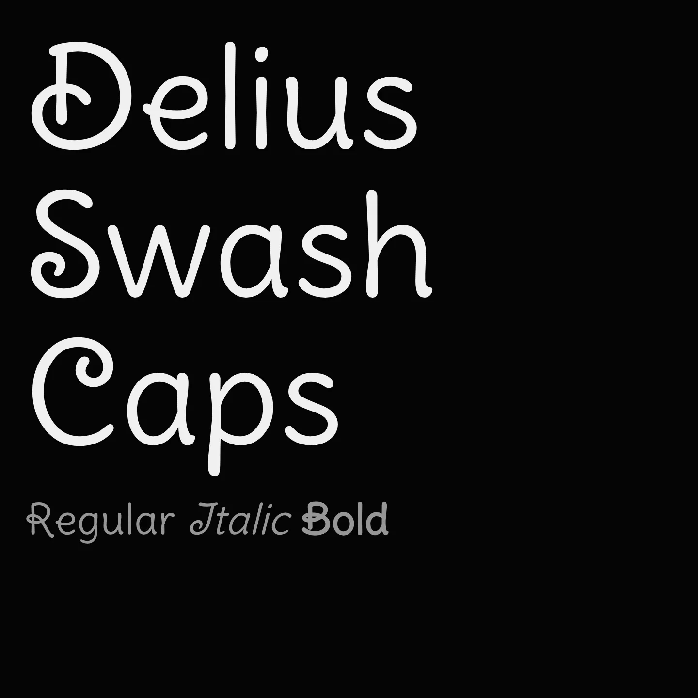 Delius Swash Caps