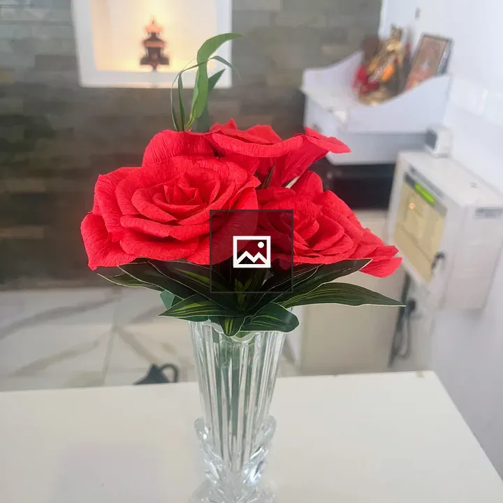 Bouquet of Red Paper Roses