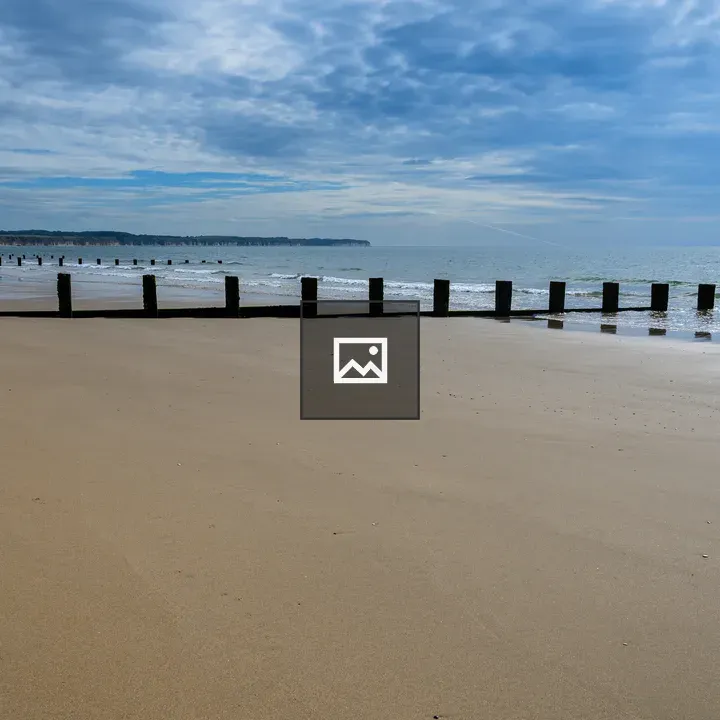 Sandy Beach with Tidal Wet Sand