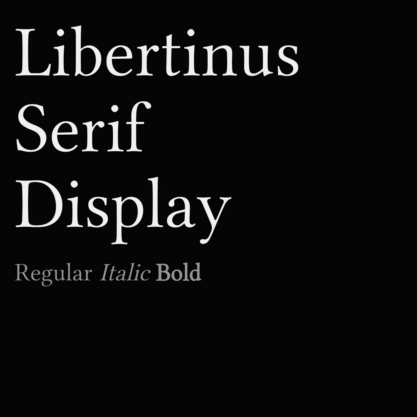 Libertinus Serif Display