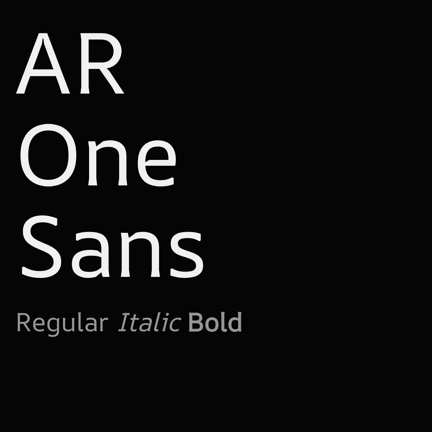 AR One Sans