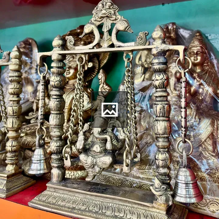 Decorative Ganesha Brass Scale