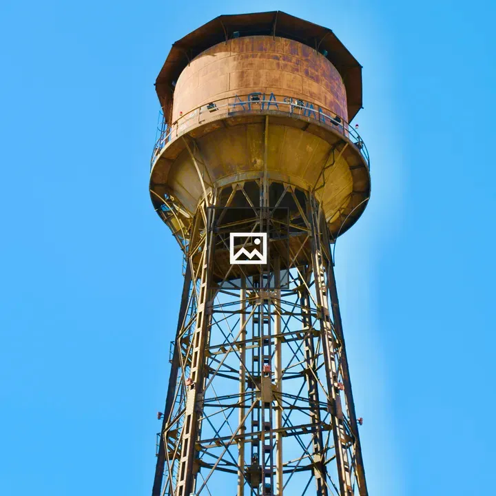 Old water tank in Cyprus