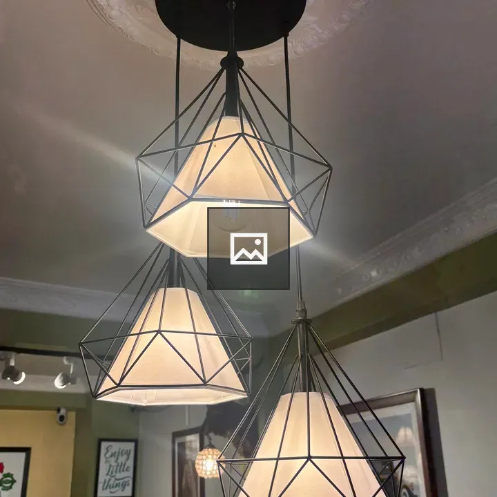 Modern geometric pendant lights