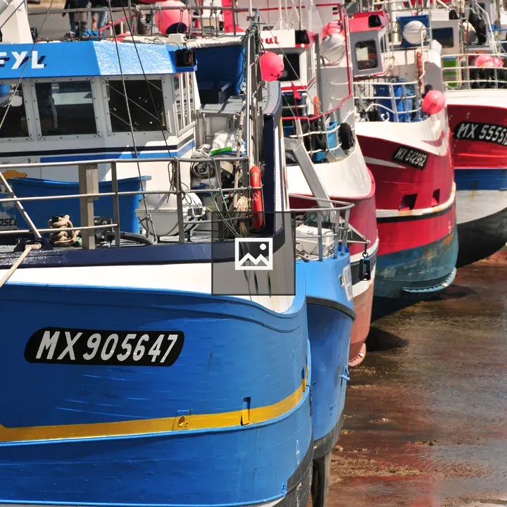 Fishing boats at Roscoff port