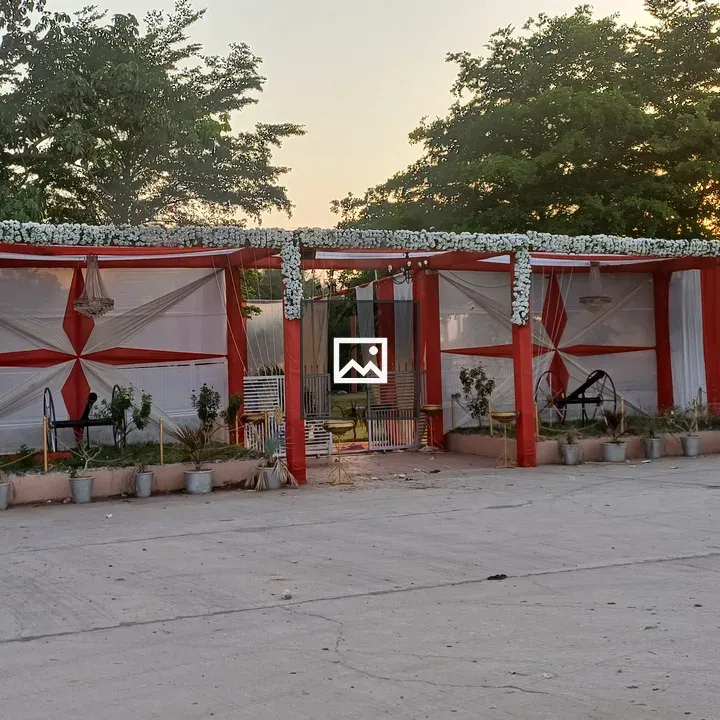 Decorated Outdoor Event Space