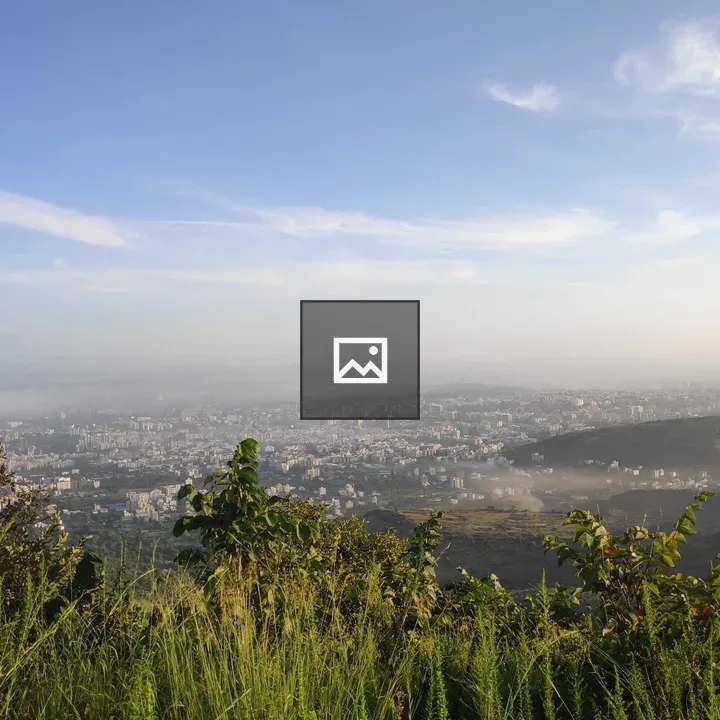 Top View of hills and Pune City