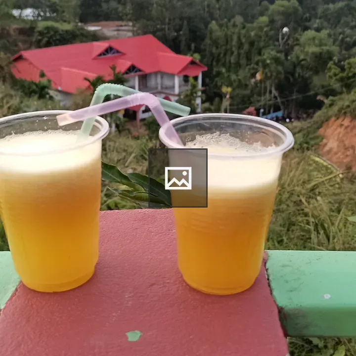Two glasses of pineapple juice