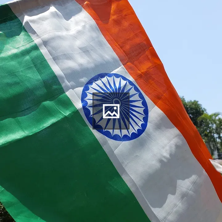 Indian Flag Waving Against Sky