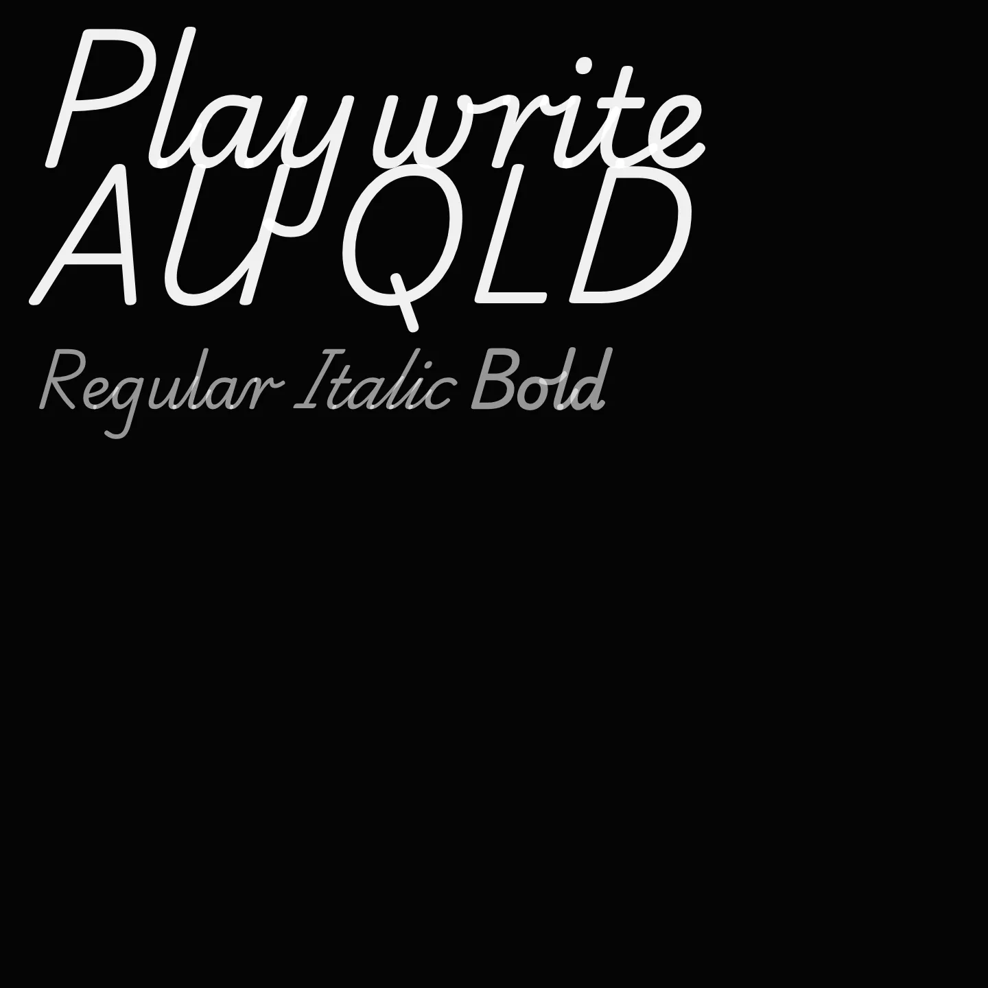 Playwrite AU QLD