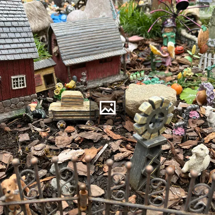 Miniature farm building