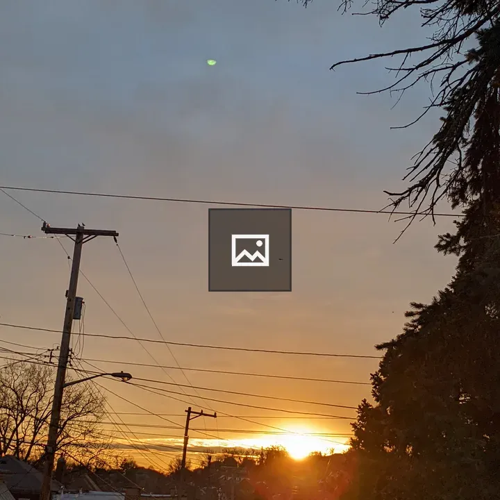 Sunrise on a Residential Street