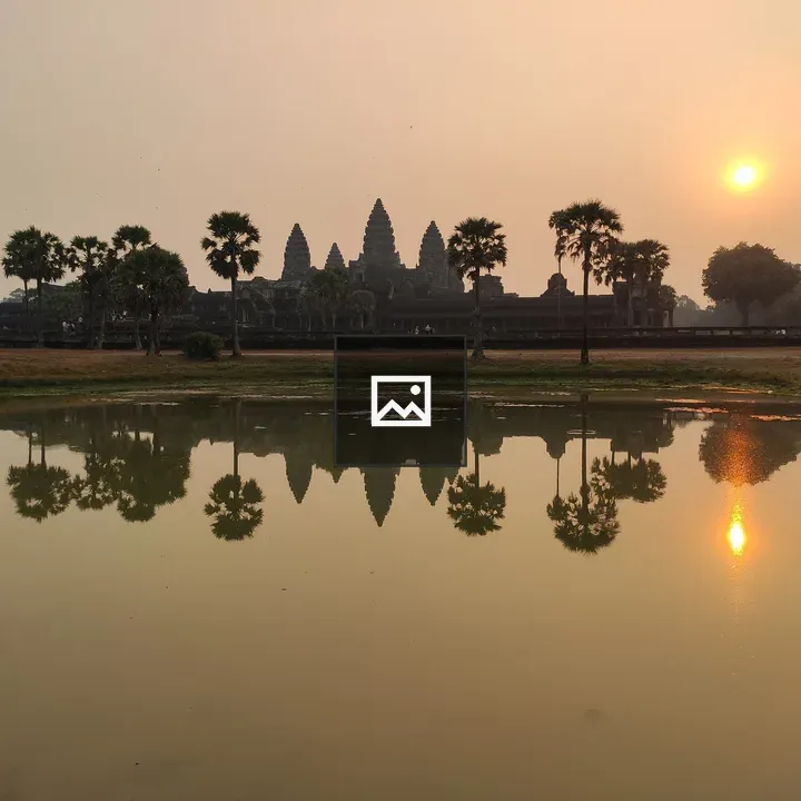 Angkor Wat Sunrise Silhouette