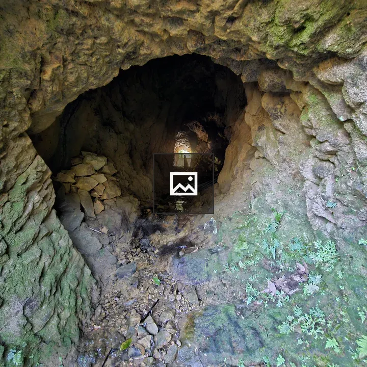 Underground cave passage
