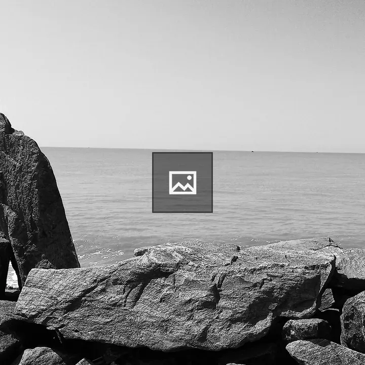 Vertical Rock on Beach