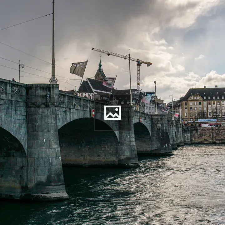 Stone Bridge Over Rhine River