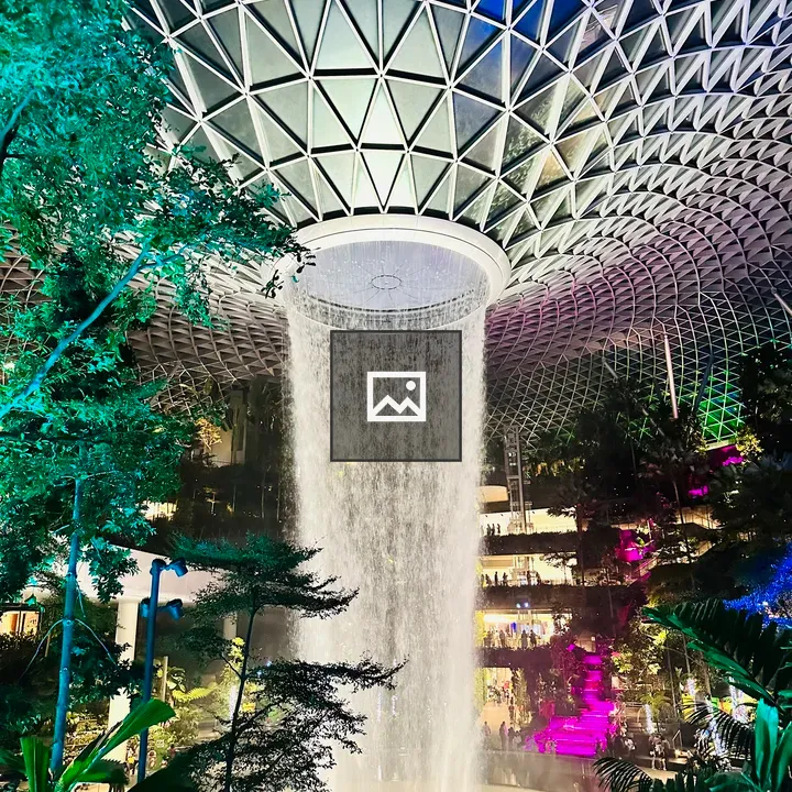 Jewel Waterfall at Changi Airport
