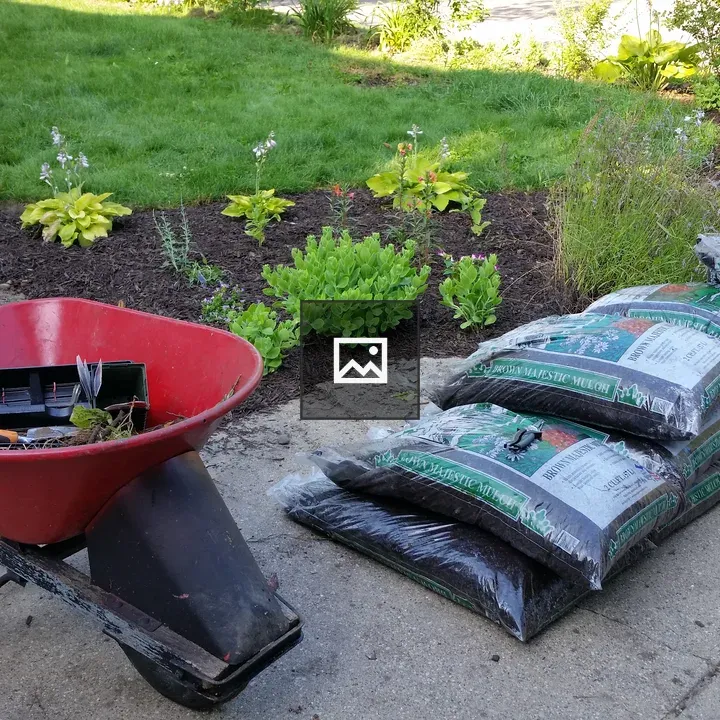 Landscaping supplies scene