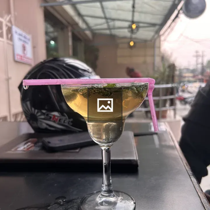 Cocktail glass close-up