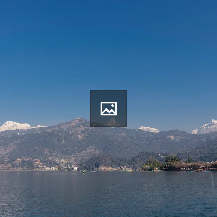 Phewa Lake with Mountains