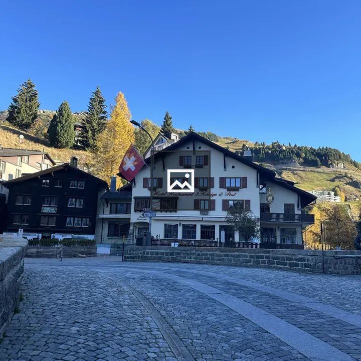 Swiss Alpine Street Scene