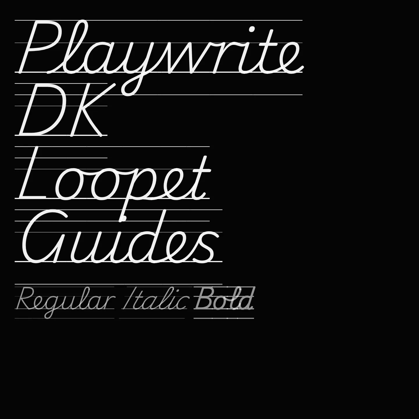 Playwrite DK Loopet Guides