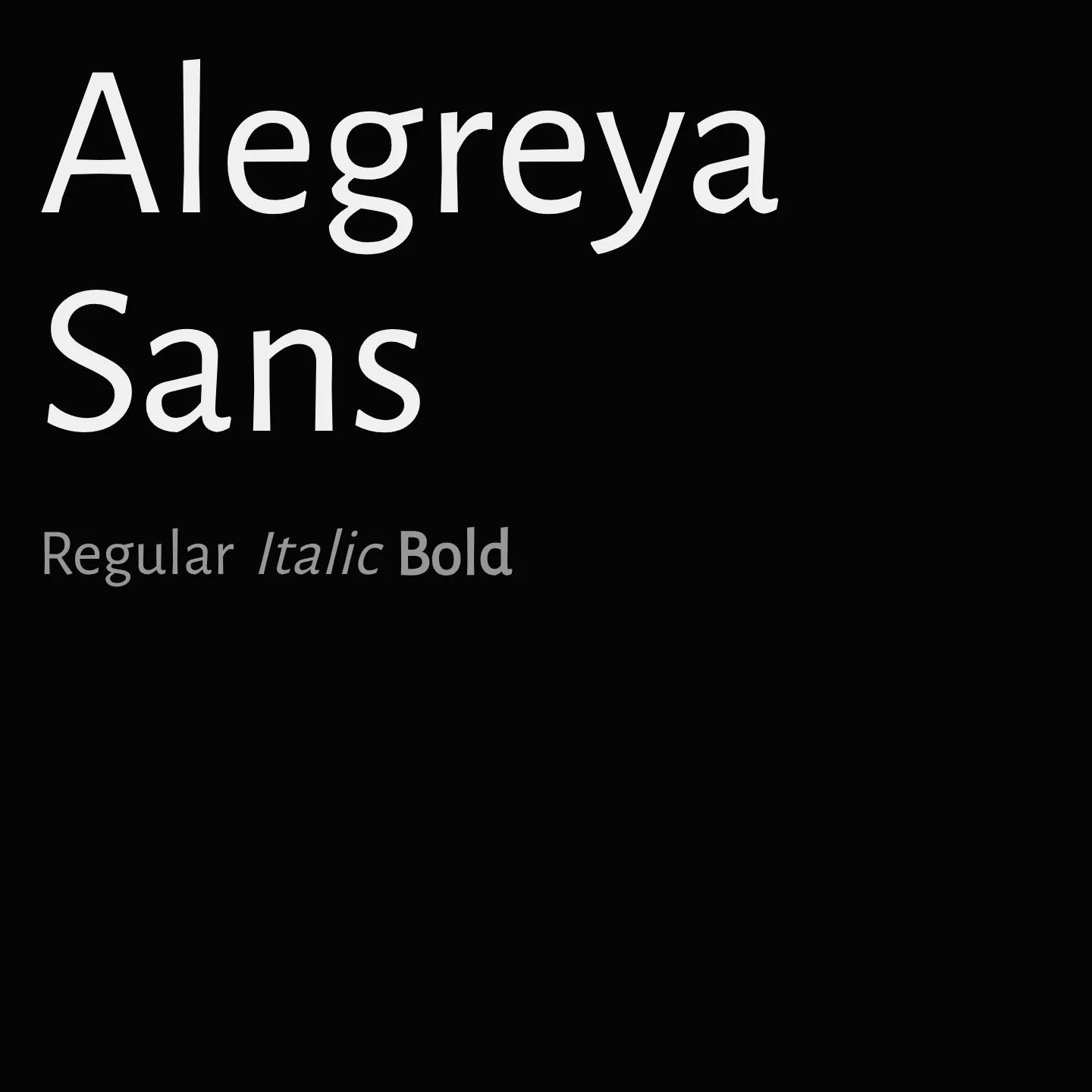 Alegreya Sans
