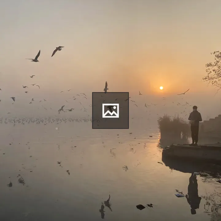 Sunrise at Yamuna Ghar