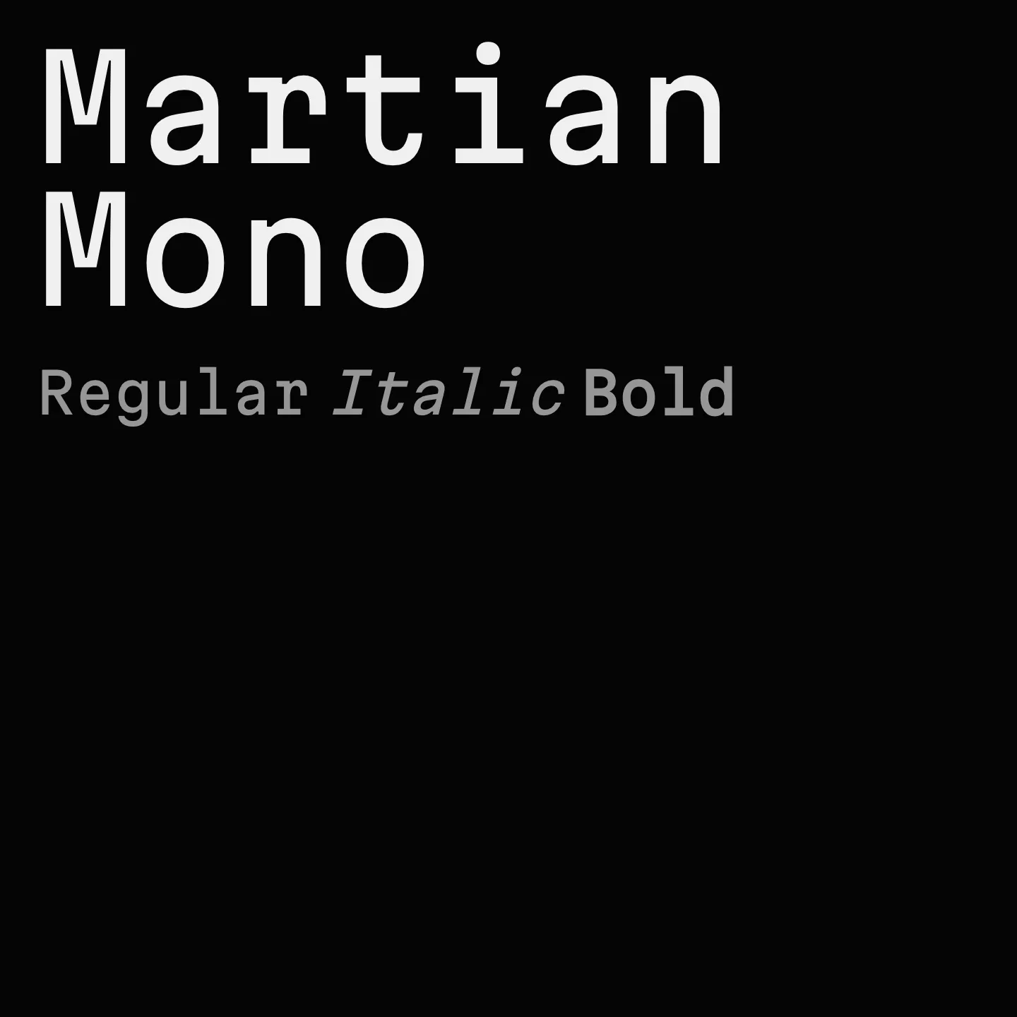 Martian Mono