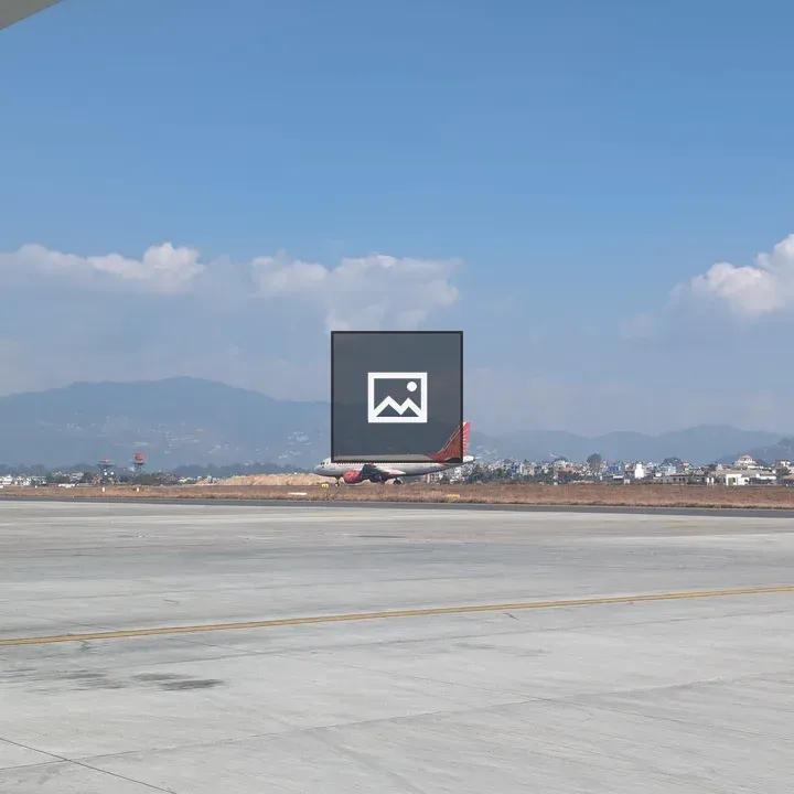 Flight at Tribhuvan Airport