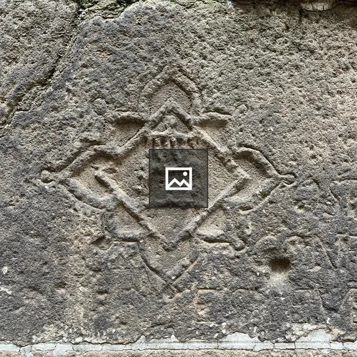 Ancient carving on cathedral wall